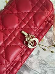 Dior Talk Phone Pouch In Red - 6