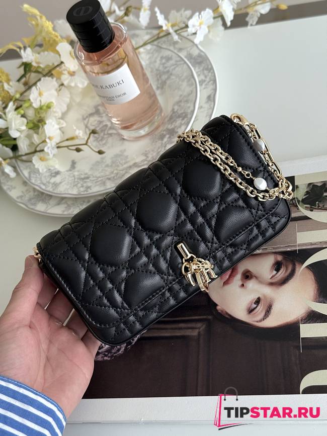 Dior Talk Phone Pouch In Black - 1