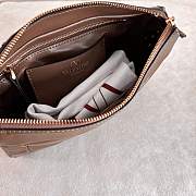 Valentino Small Chevron Patchwork Leather Shoulder Bag Brown - 3