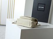 Ysl Niki baby leather shoulder bag gold hardware white - 6