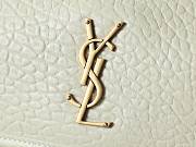 Ysl Niki baby leather shoulder bag gold hardware white - 4