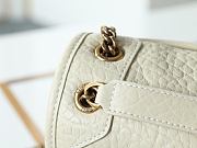 Ysl Niki baby leather shoulder bag gold hardware white - 3