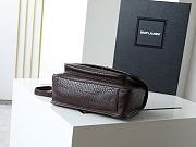 Ysl Niki Medium leather shoulder bag gold hardware deep brown - 2
