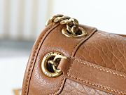 Ysl Niki Medium leather shoulder bag gold hardware brown - 6