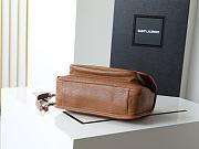 Ysl Niki Medium leather shoulder bag gold hardware brown - 5
