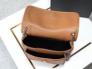 Ysl Niki Medium leather shoulder bag gold hardware brown - 3