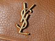 Ysl Niki Medium leather shoulder bag gold hardware brown - 2