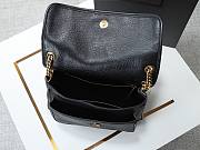 Ysl Niki Medium leather shoulder bag gold hardware black - 4