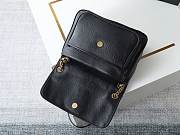 Ysl Niki Medium leather shoulder bag gold hardware black - 3