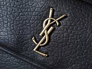 Ysl Niki Medium leather shoulder bag gold hardware black - 2