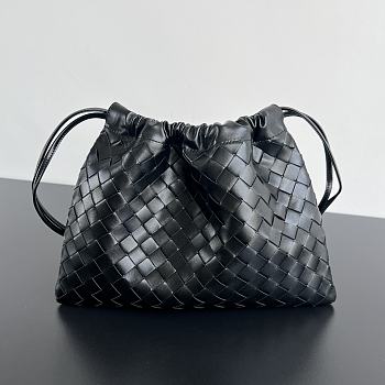 Bottega Veneta Nappa Intrecciato Medium Dustbag Black