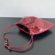 Bottega Veneta Nappa Intrecciato Medium Dustbag Dark Red - 6