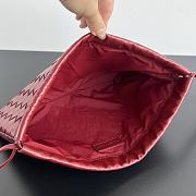 Bottega Veneta Nappa Intrecciato Medium Dustbag Dark Red - 5