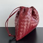 Bottega Veneta Nappa Intrecciato Medium Dustbag Dark Red - 3
