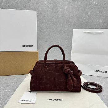 Jacquemus The small Turismo tote bag coffee brown