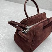 Jacquemus The small Turismo tote bag coffee brown - 6