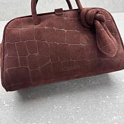 Jacquemus The small Turismo tote bag coffee brown - 4