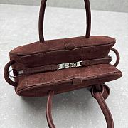 Jacquemus The small Turismo tote bag coffee brown - 3