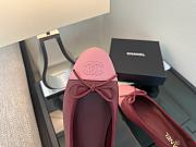 Chanel Black CC Cap Toe Jersey Flat Ballerina 07 - 6