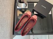 Chanel Black CC Cap Toe Jersey Flat Ballerina 07 - 4