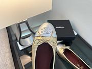 Chanel Black CC Cap Toe Jersey Flat Ballerina 06 - 6