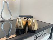 Chanel Black CC Cap Toe Jersey Flat Ballerina 06 - 5