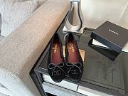 Chanel Black CC Cap Toe Jersey Flat Ballerina 05 - 6