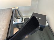Chanel Black CC Cap Toe Jersey Flat Ballerina 05 - 3