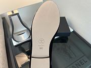 Chanel Black CC Cap Toe Jersey Flat Ballerina 05 - 2