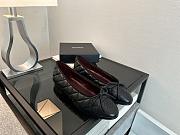 Chanel Black CC Cap Toe Jersey Flat Ballerina 04 - 4