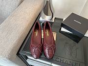 Chanel Black CC Cap Toe Jersey Flat Ballerina 03 - 6