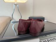 Chanel Black CC Cap Toe Jersey Flat Ballerina 03 - 4