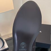 Chanel Black CC Cap Toe Jersey Flat Ballerina 01 - 6