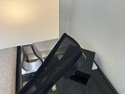 Chanel Black CC Cap Toe Jersey Flat Ballerina 01 - 3