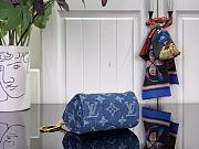 Louis Vuitton Trousse Speedy Wallet Blue Denim - 5
