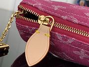 Louis Vuitton Trousse Speedy Wallet Fuchsia Denim - 6