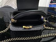 Louis Vuitton Mini Capucines East-West Black crystal - 6
