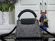 Louis Vuitton Mini Capucines East-West Black crystal - 4