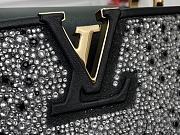 Louis Vuitton Mini Capucines East-West Black crystal - 3