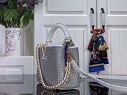 Louis Vuitton Mini Capucines East-West Silver crystal - 5
