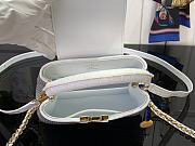 Louis Vuitton Mini Capucines East-West Silver crystal - 3