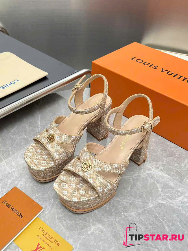 Louis Vuitton Maya Platform Sandal Natural - 1
