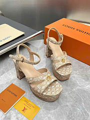 Louis Vuitton Maya Platform Sandal Natural - 5