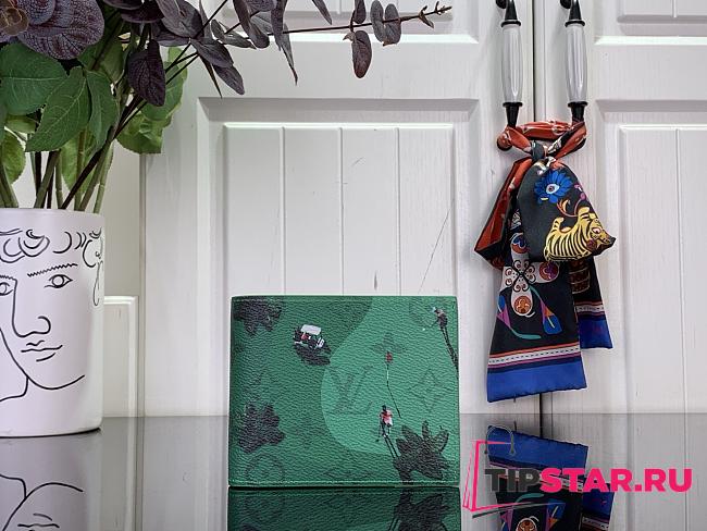 Louis Vuitton Pocket agenda cover in green - 1