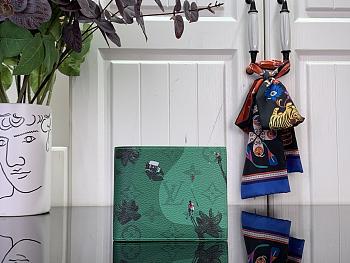 Louis Vuitton Pocket agenda cover in green