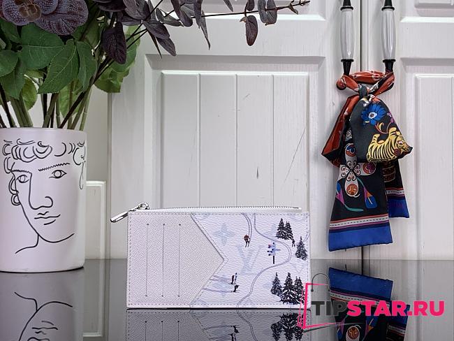 Louis Vuitton Card Holder In White - 1