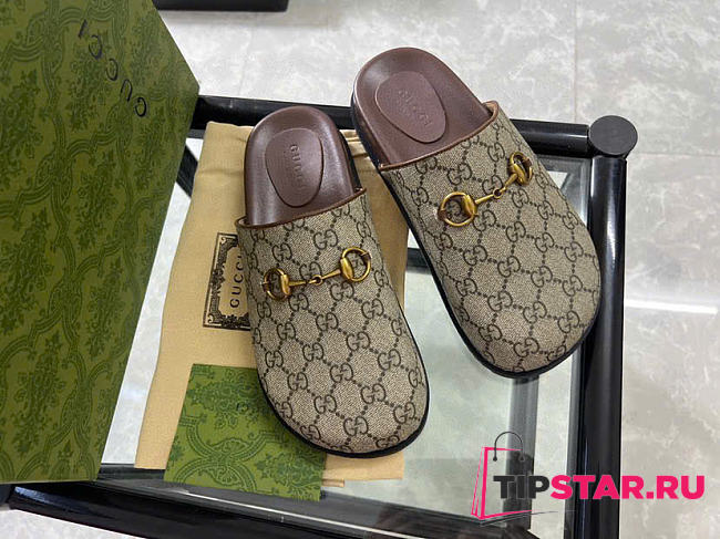 Gucci GG Slipper Horsebit Sandals - 1