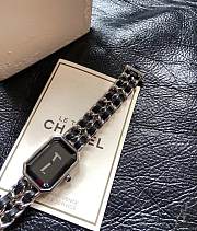 CHANEL PREMIÈRE ICONIC CHAIN ​​WATCH BLACK/SILVER  - 6