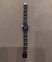 CHANEL PREMIÈRE ICONIC CHAIN ​​WATCH BLACK/SILVER  - 5