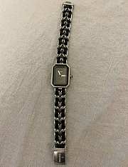 CHANEL PREMIÈRE ICONIC CHAIN ​​WATCH BLACK/SILVER  - 4